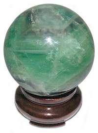 Blue Rainbow Fluorite Sphere