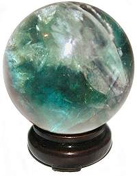 Large Rainbow Fluorite Sphere