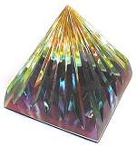 Fluted Crystal Pyramid