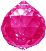 Hot Pink Hanging Prism Ball