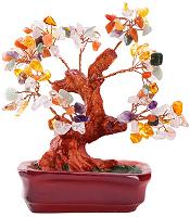 Multi Gem Bonsai Tree in Pot