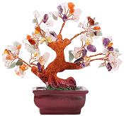 Gemstone 108 Stones Bonsai Tree