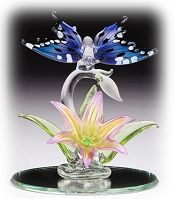 Glass Blue Butterfly