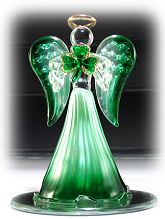 Glass Angel in Green