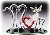 MOM Heart w/ Angel Figurine