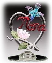 Nana Glass Heart Sculpture