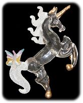 Glass Unicorn Figurine