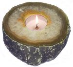 Agate Candle Holder