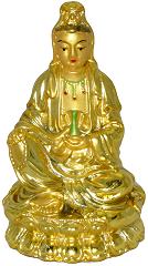 Painted Kwan Yin Statue