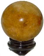 Gold Quartz Sphere