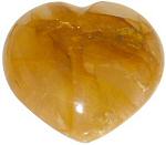 Gold Quartz Heart