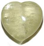Gold Calcite Heart