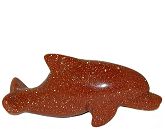 Goldstone Dolphin  Carving