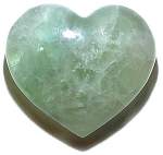 Green Fluorite Heart