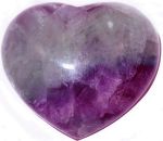 Purple Fluorite Heart