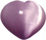 Light Purple Cat's Eye Heart
