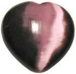 Amethyst Cat's Eye Heart