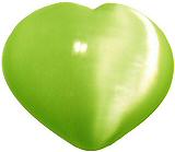 Lime Cat's Eye Heart