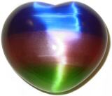 Multi Color Cat's Eye Heart