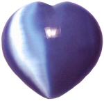 Blue Cat's Eye Heart