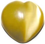 Yellow Cat's Eye Heart