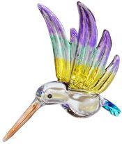 Purple Glass Hummingbird Suncatcher