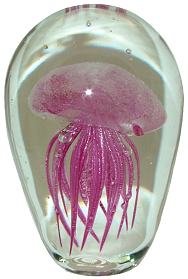 Pink Glass Jellyfish