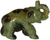 Kambaba Jasper Elephant Carving