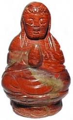 Gem Carved Kwan Yin & Gaia $14.95 l Stone Carving l Free Ship w/$50