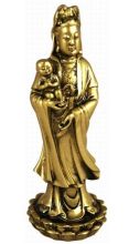 Kwan Yin & Baby Figurine