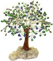 Lapis & Malachite Gemstone Tree
