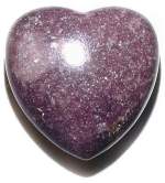 Lepidolite Heart