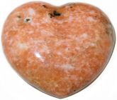 Orange Calcite Heart