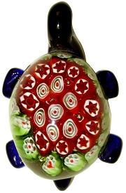 Red Millefiori Turtle