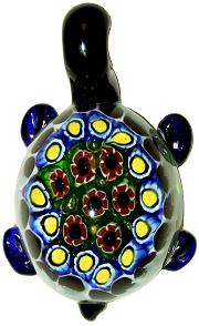 Yellow Millefiori Turtle