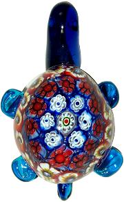 Red White & Blue Millefiori Turtle