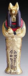 Miniature Anubis Sarcophagus 