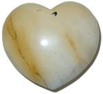 Cream Mookaite Heart 