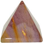 Pink Mookaite Gem Pyramid