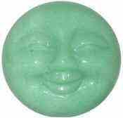 Carved Aventurine Moon Face
