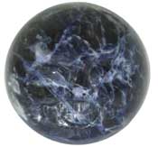 Carved Sodalite Moon Face