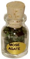 Moss Agate Gemstone Bottle