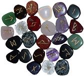 Mixed Gemstone Rune Set