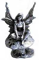 Pewter Mushroom Fairy