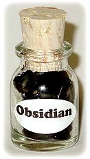Obsidian Gem Bottle