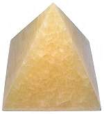 Yellow Calcite Pyramid
