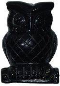 Black Onyx Owl Carving