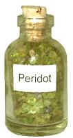 Peridot Gemstone Bottle