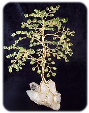 9.5" H Peridot Gem Tree