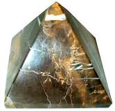Black & Gold Onyx Pyramid
